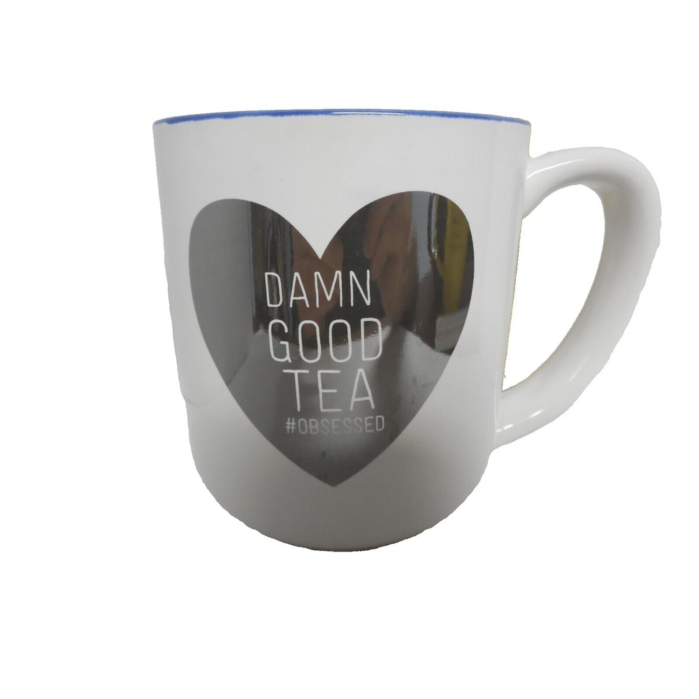 10 Strawberry Street Damn Good Tea #Obsessed Coffee Mug #Teatime  Heart  16 Oz